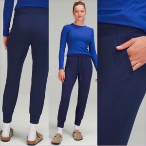 Lululemon Ready to Rulu High-Rise Jogger 7/8 Length In Night Sea Blue SZ 8